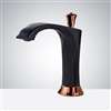 Fontana Commercial Black And Rose Gold Automatic Sensor Faucet